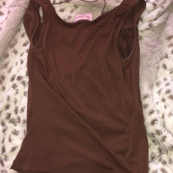 Brown cute Lacey top - Picture 4 of 4